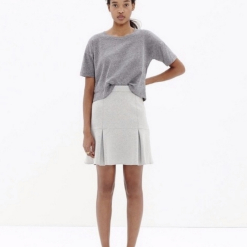 Madewell scuba trumpet skater skirt